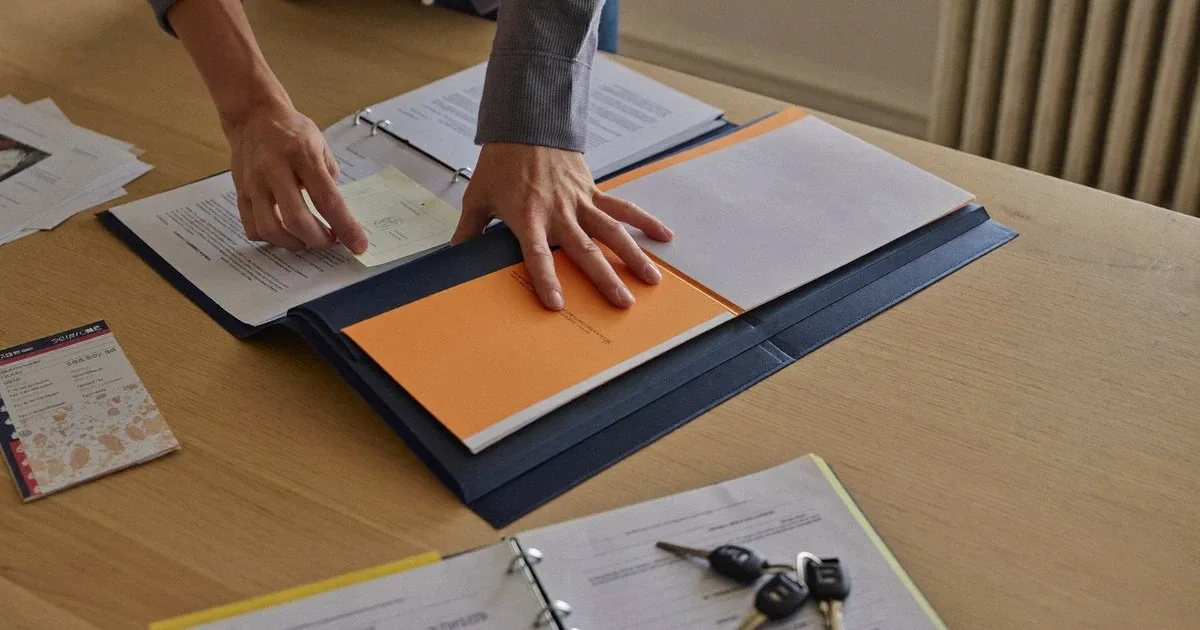 carnet d'entretien perdu, boîte à gants ouverte et vide